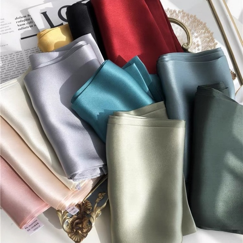 Scarf Silk Square - Moda bayanlar için 100% gerçek ipek