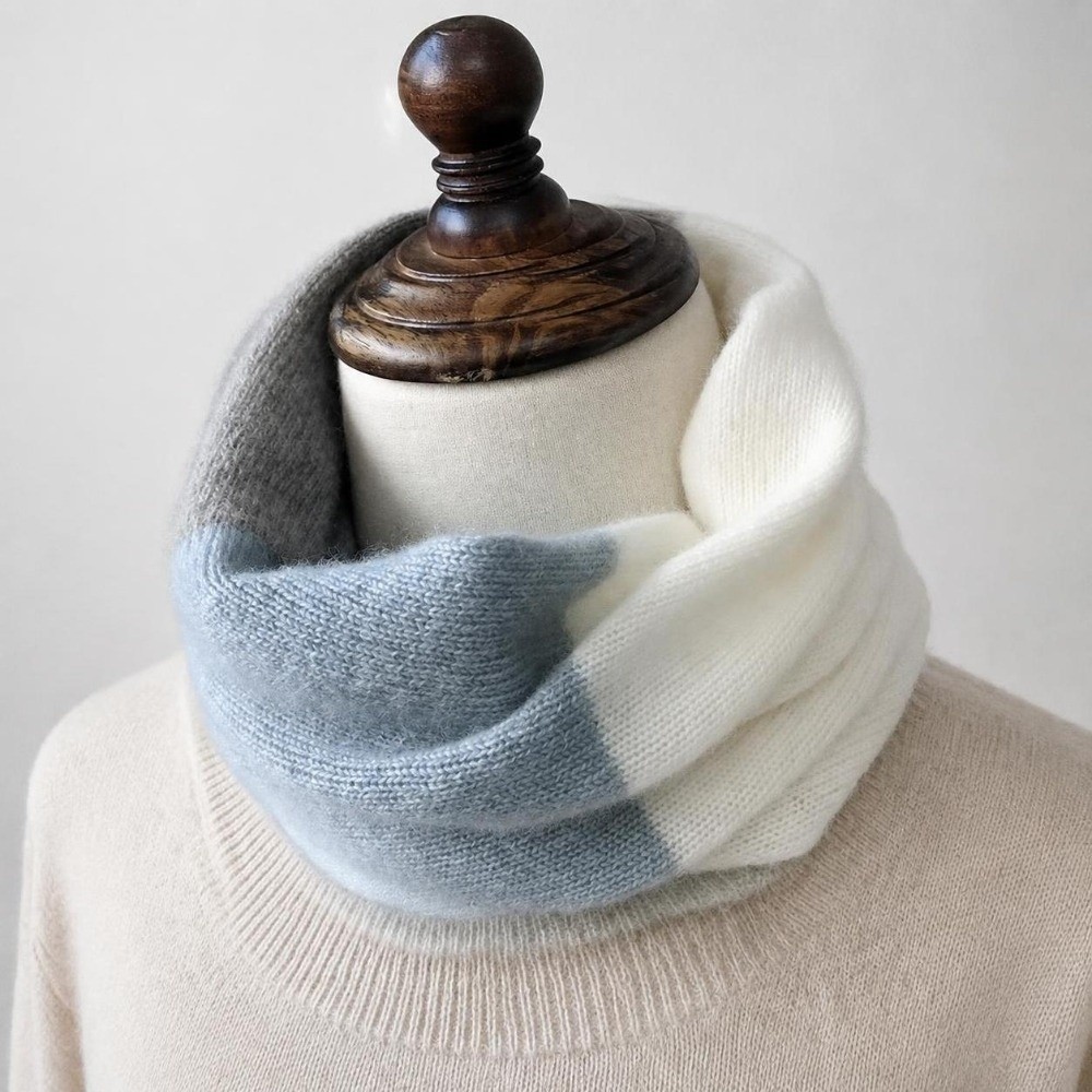 Yumuşak Eklemeli Renkli Sonsuz - Infinity Scarf Knit incelemesi ve fiyatı