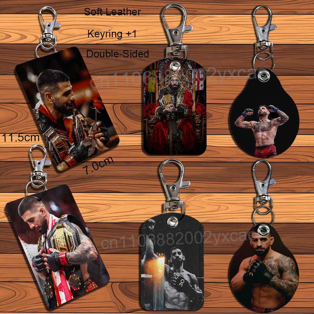 Ilia Topuria Deri Anahtarlık R - Lanyard Badge Holder incelemesi ve fiyatı